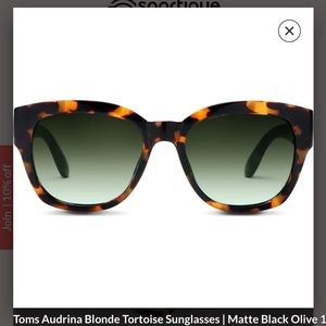 TOMS Audrina Blonde Tortoise Sunglasses